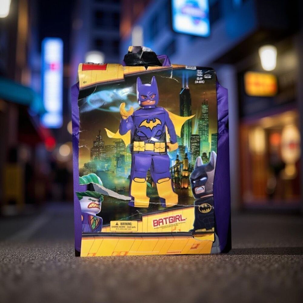 NIP Batgirl Lego Movie Prestige Child Costume Size Small 4-6